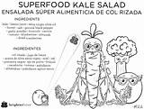 Brighter Bites Superfood Kale Salad Coloring Sheet Choices Outlooks sketch template