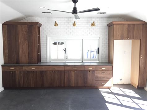 finished  solid walnut kitchen cabinet woodworking