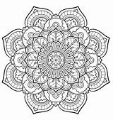 Coloring Pages Mandala Advanced Level Printable Getdrawings sketch template