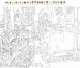 Gogh Zahlen Malen Schritt Kunstwerk Machen Instructables Genstr sketch template