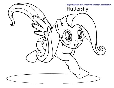 pony coloring pages squid army
