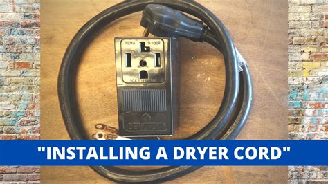 install   prong dryer cord  correct        youtube