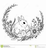 Rabbit Drawing Bunny Drawings Flowers Cute Google Tattoo Drawn Wreath Hand Tattoos Easter Bunnies Make Search Little Hase Nz Visit sketch template
