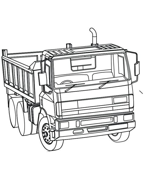 flatbed truck coloring coloring pages