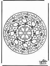 Mandala Winter Coloring Pages Noel Popular Library Clipart Advertisement sketch template
