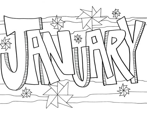 coloring pages january coloring page