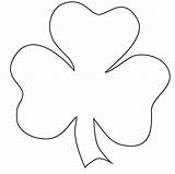 Shamrock Template Printable Coloring Pages Clipart Cliparts St Irish March sketch template