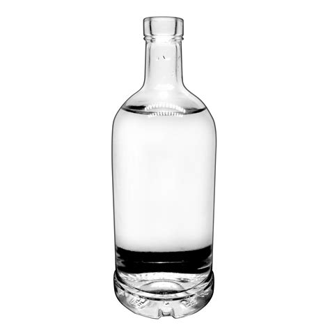 empty  beverage cl cl clear rum glass liquor bottles