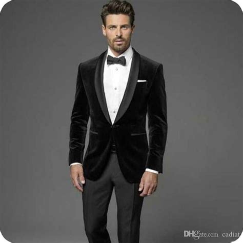tailored  shawl lapel black velvet men suits  wedding suit pant prom jacket terno