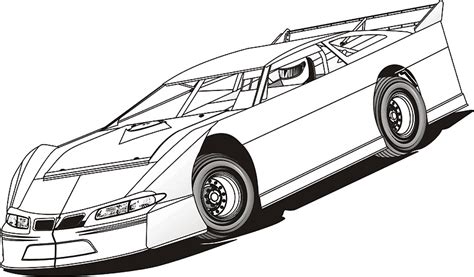 dirt modified racing coloring pages coloring pages