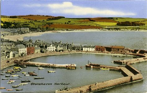 stonehaven harbour millston postcards