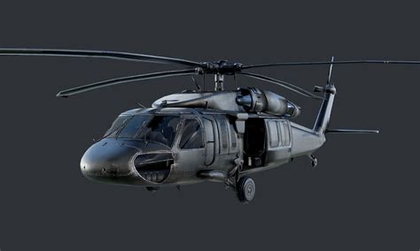 Game Ready Sikorsky Uh60 Black Hawk Helicopter 3d Model