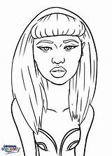 Coloring Minaj Nicki Pages Printable Everfreecoloring Print Designlooter Drawings sketch template