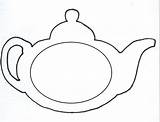 Teapot Coloring Template Tea Printable Pot Clipart Clip Outline Pages Mothers Library Cliparts Print Book Mother Color Vintage Paper Templates sketch template