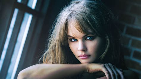 long haired anastasiya scheglova russian blonde model girl wallpaper