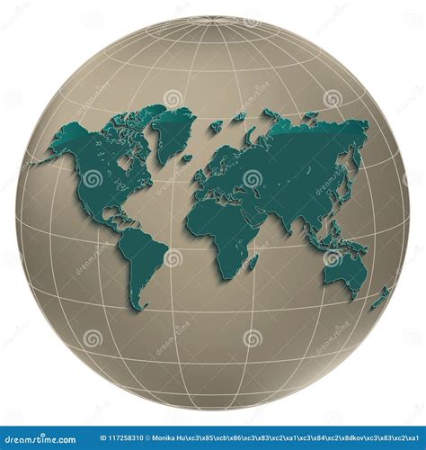 world map globe light globus stock vector illustration  background