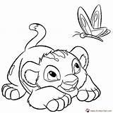 Coloring Simba Lion Pages Baby Cub Kids King Disney Colouring Printable Color Print Drawings Coloringhome Popular Library sketch template