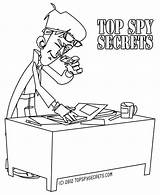 Spy Kids Coloring Pages Secret Party Bible Vacation School Mister Papers Copies Found Making sketch template