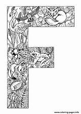 Coloring Alphabet Pages Animal Letter Printable Color Print sketch template