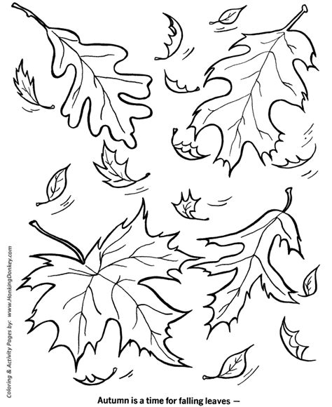 fall coloring sheets kids fall leaves coloring page sheets