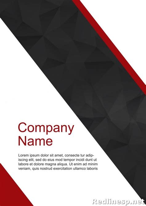 cover page template redlinesp