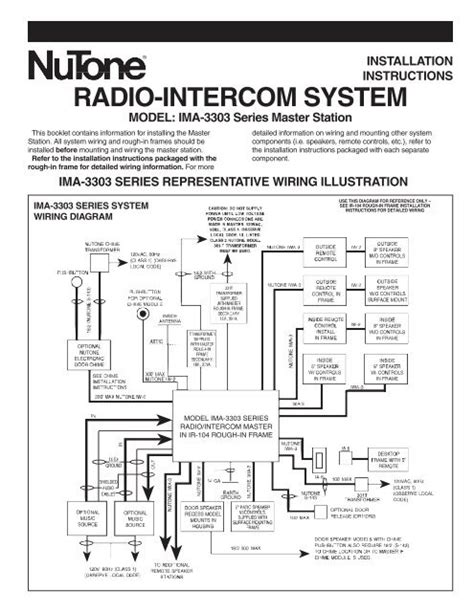 nutone doorbell intercom wiring diagram wiring diagram  schematic
