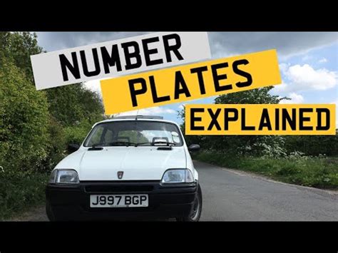 uk number plates explained youtube