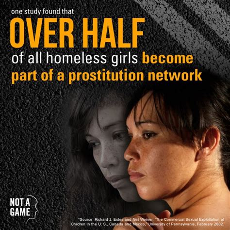 over half of all homeless girls become part of a prostitution network