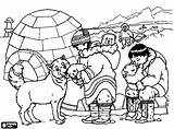 Coloring Pages Inuit Eskimo Igloo House Getcolorings Color Getdrawings Printable sketch template