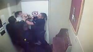 three police officers suspended after footage emerges of