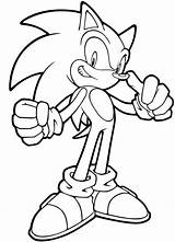 Sonic Hedgehog Printable Coloring Print Pages Color sketch template