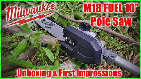 milwaukee  fuel quik lok string trimmer    pole     unboxing