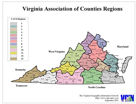 printable map  virginia counties