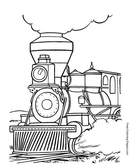 printable coloring pages  trains