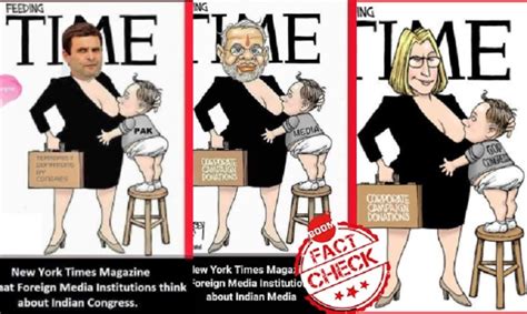 time cover featuring cartoon of modi breastfeeding the