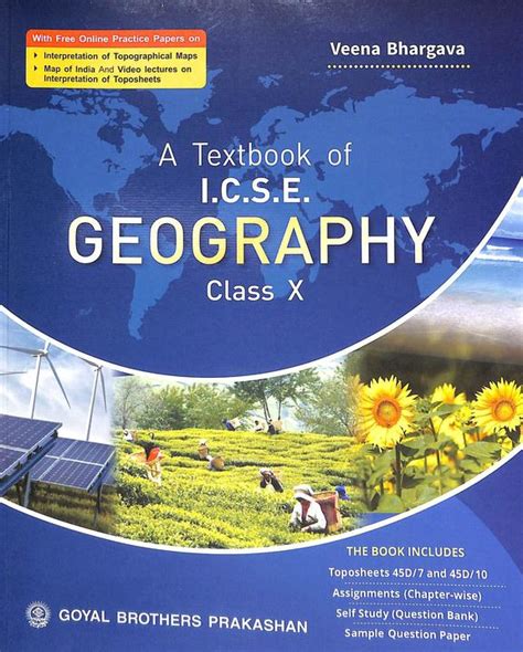 buy textbook  geography class    exam icse book veena
