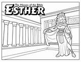 Esther Effortfulg Christianity Reina Getcolorings Vbs sketch template