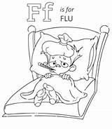 Flu sketch template