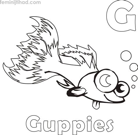 guppy coloring pages  coloringfoldercom animal coloring pages