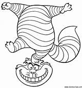 Cheshire Cat Coloring Alice Wonderland Pages Drawing Smile Colouring Disney Gif Cartoon Characters Sheets Print Clipart Adult Cartoons Scarry Richard sketch template
