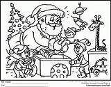 Santas sketch template