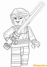 Lego Anakin Skywalker Star Pages Coloring Wars Dolls Toys sketch template