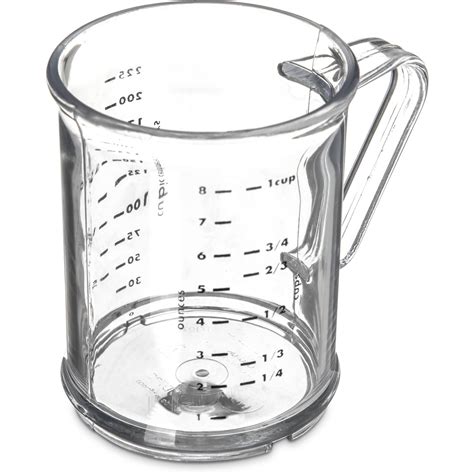 measuring cup  cup  oz clear carlisle foodservice products