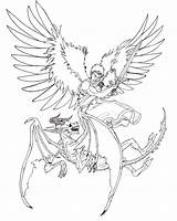Demon Angel Coloring Vs Tattoo Template Pages sketch template