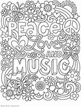 Coloring Music Peace Book Pages Notebook Doodles Jess Adult Volinski Colouring Printable Sheets Choose Board Activity Amazon Seniors Doodle sketch template