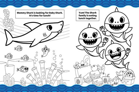 baby shark song coloring pages