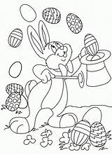 Conejo Pascua Huevos Paques Malabares Haciendo sketch template
