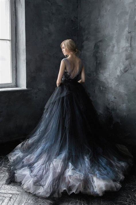 gretchen stunning ombre bohemian princess wedding dress  etsy gothic wedding dress