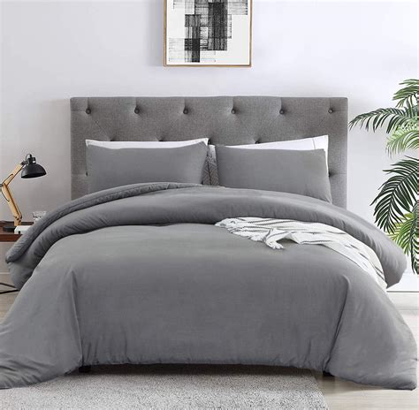 amazoncom jumeey grey comforter set twin dark grey bedding sets boys