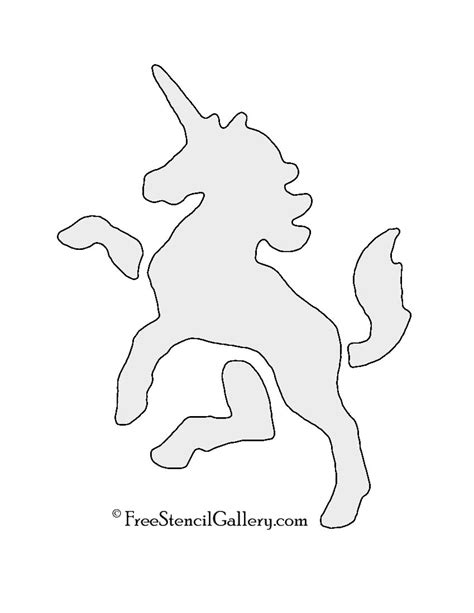 unicorn stencil template